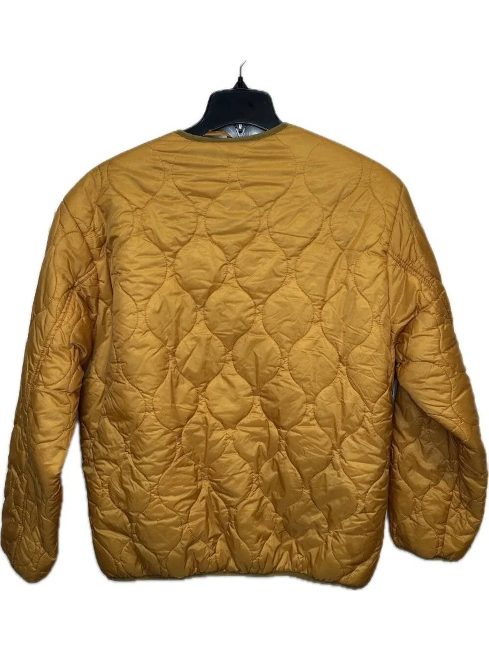 BDG Men’s Military-style Nylon quilted liner jacket Mustard XL
